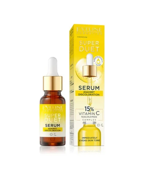 Eveline Super Duet Serum Again Discoloration 15% Vitamin C & Niacinamide Complex 18ML