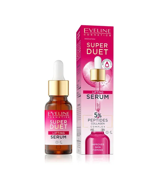 Eveline Super Duet Serum Lifting 5% Peptides & Collagen Complex 18ML