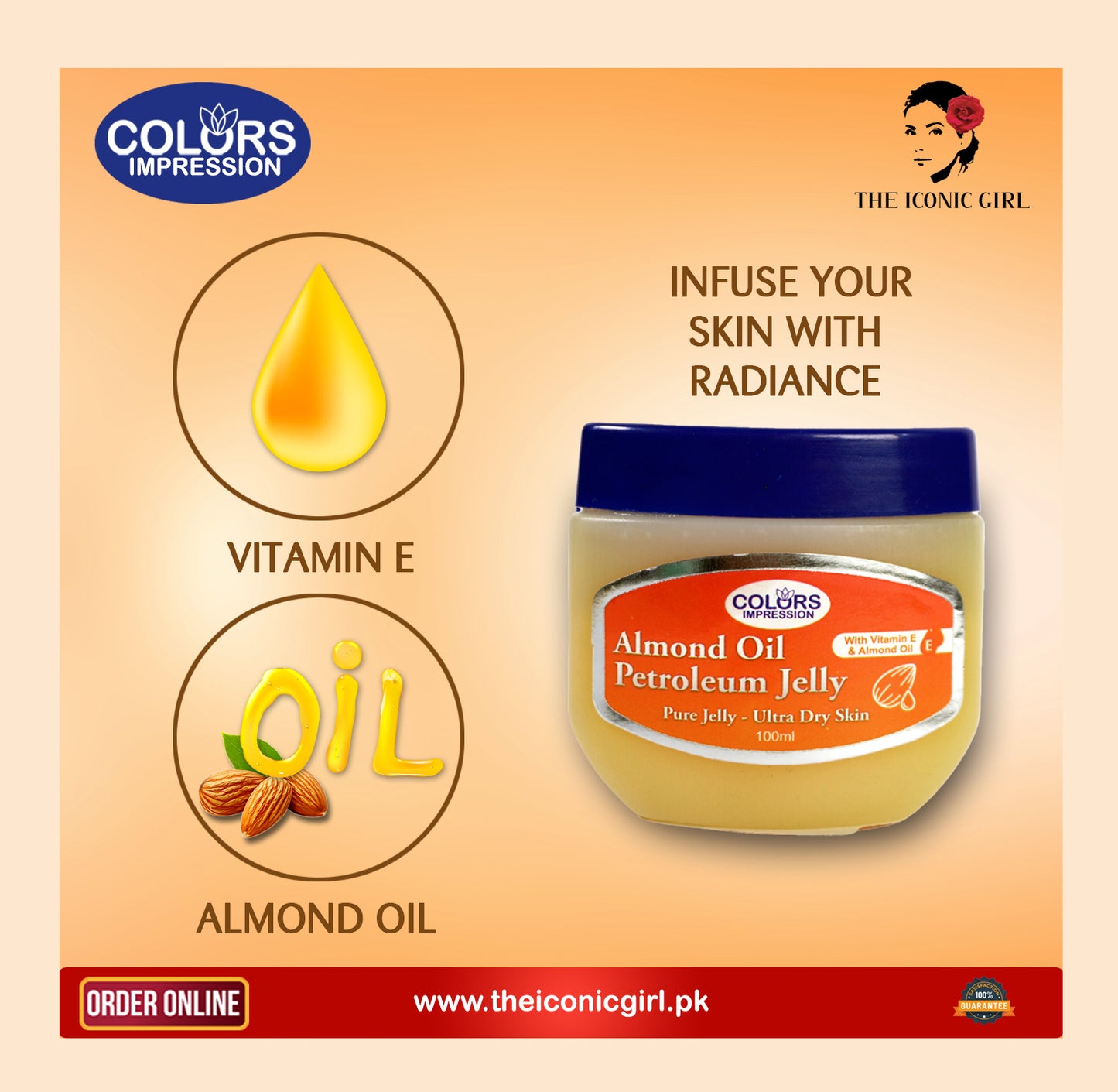 Colors Impressions Almond Oil Petroleum Jelly 100ml