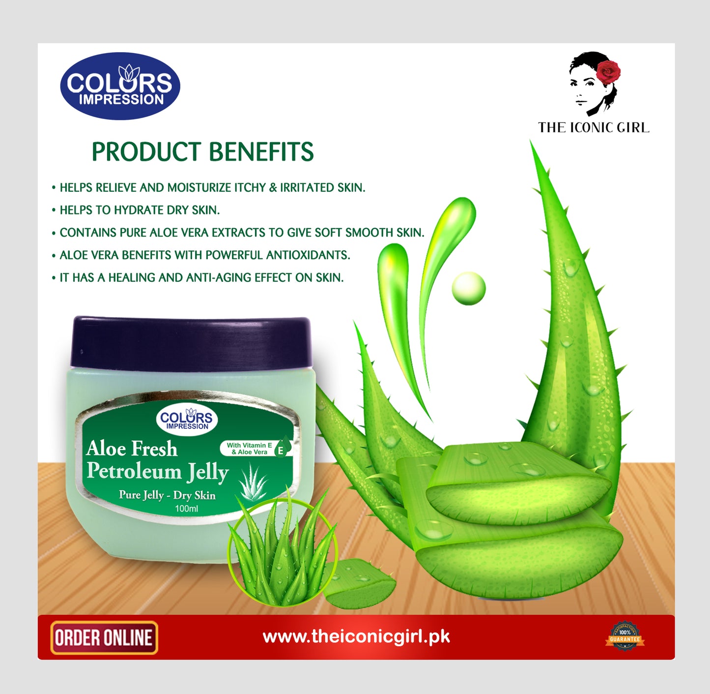 Colors Impressions Aloe Fresh Petroleum Jelly 100ml