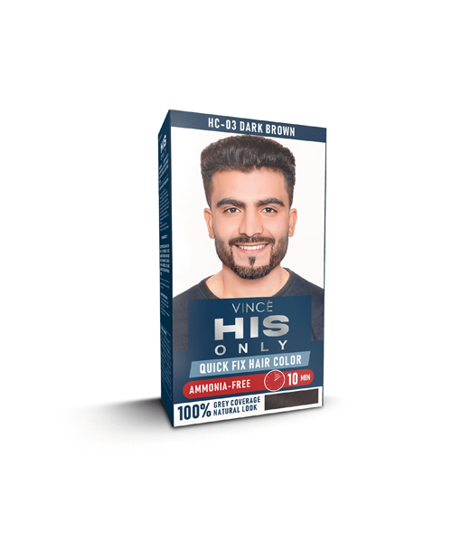 Dark Brown Men Hair Color - His Only (HC-03)