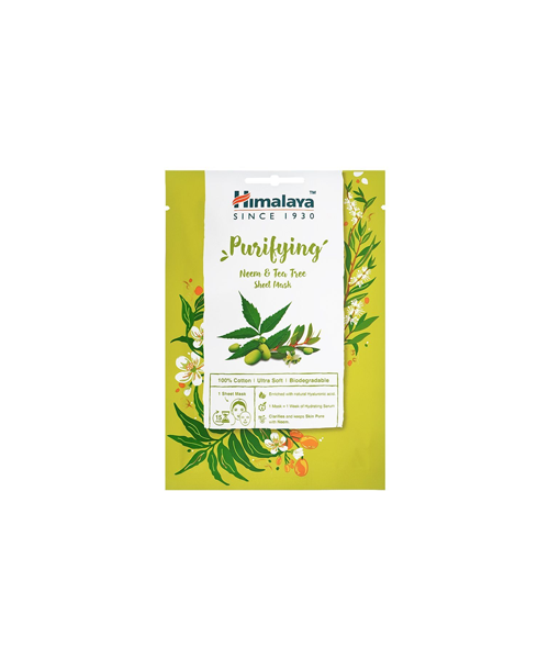 Himalaya Purifying Neem &amp; Tea Tree Sheet Face Mask, 30ml