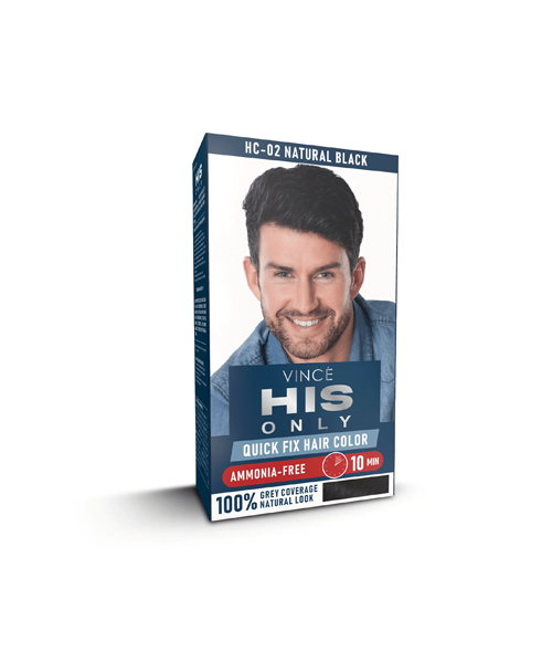 Natural Black Men Hair Color - His Only (HC-02)