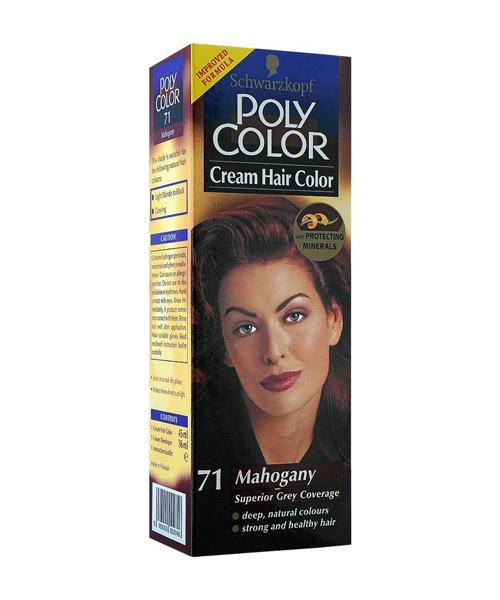 Poly Color Cream Hair Color, 71 Mahogany