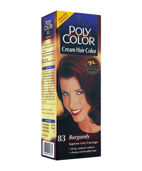 Poly Color Cream Hair Color, 83 Burgundy