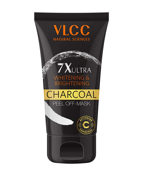 VLCC 7X Ultra Whitening and Brightening Charcoal Peel Off Mask (100ml)